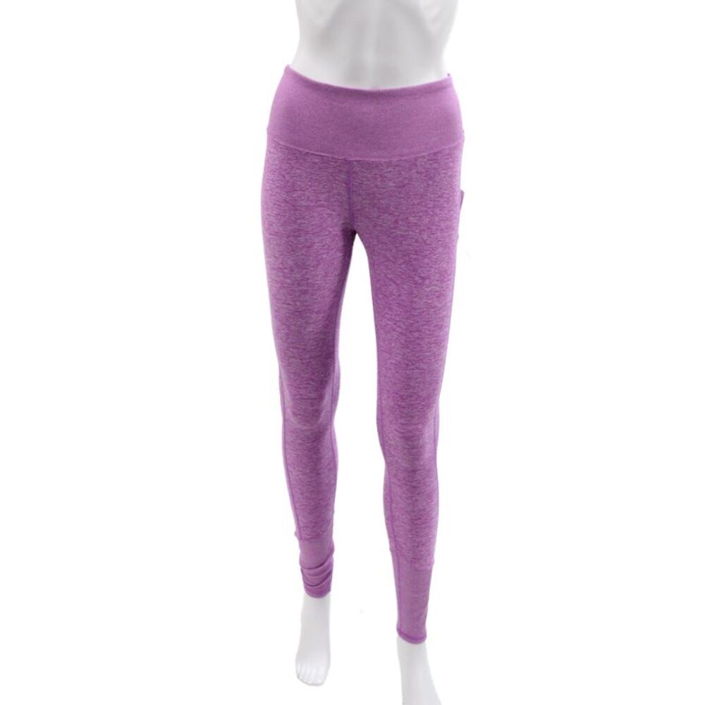 Alo Womens Ankle Leggings Purple Flecked Polyester Athleisure Size M